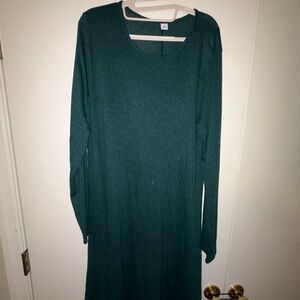 Old Navy Green Long Sleeve Dress